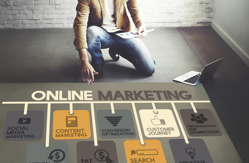 Online marketing process.