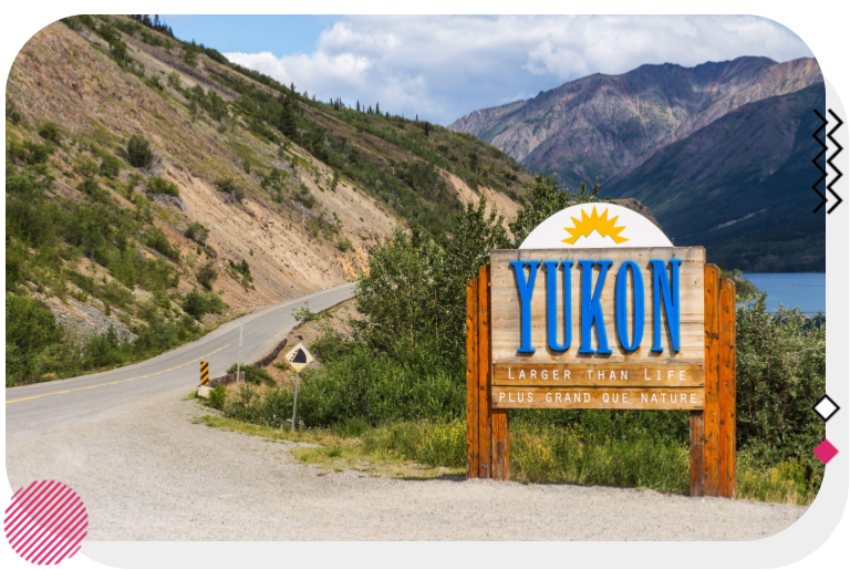 Picture of the Yukon welcome sign